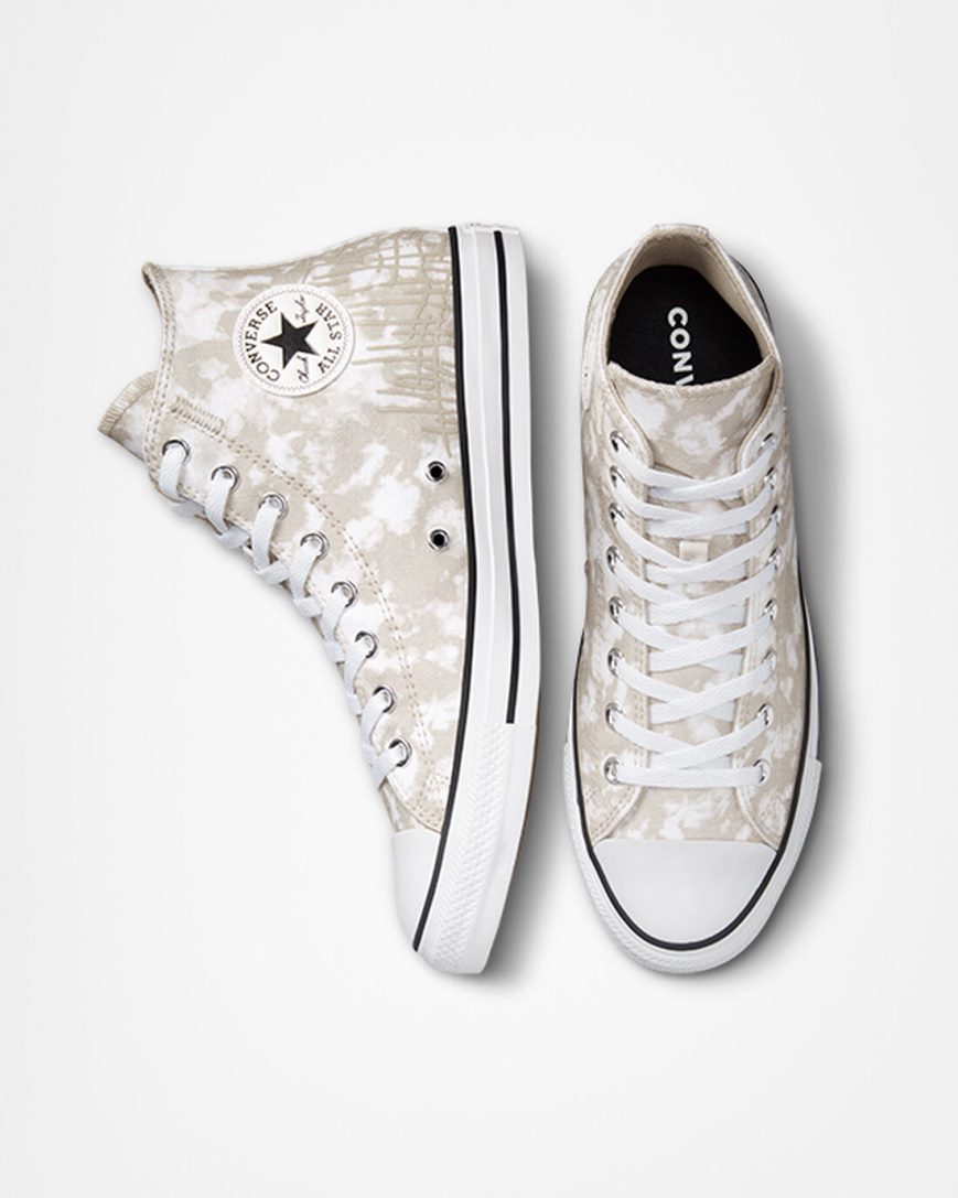 Zapatillas Altas Converse Chuck Taylor All Star Dip Dye Hombre Gris Blancas Negras | PE 274PLE